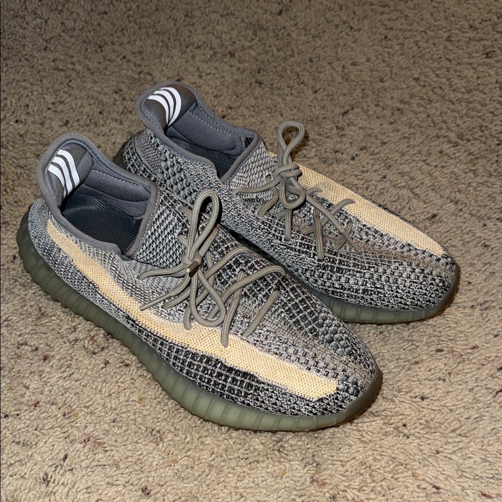 adidas Yeezy Boost 350 V2 Gray and Cream Sneakers